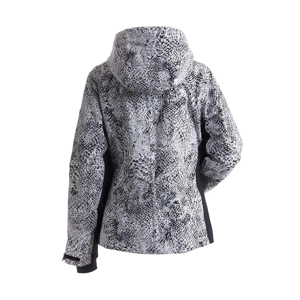 NILS Arlberg Print Jacket Women's in Snow Leopard Print and Black